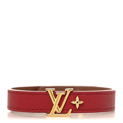 Louis Vuitton Calfskin Iconic Bracelet 17 Red 1 of 5