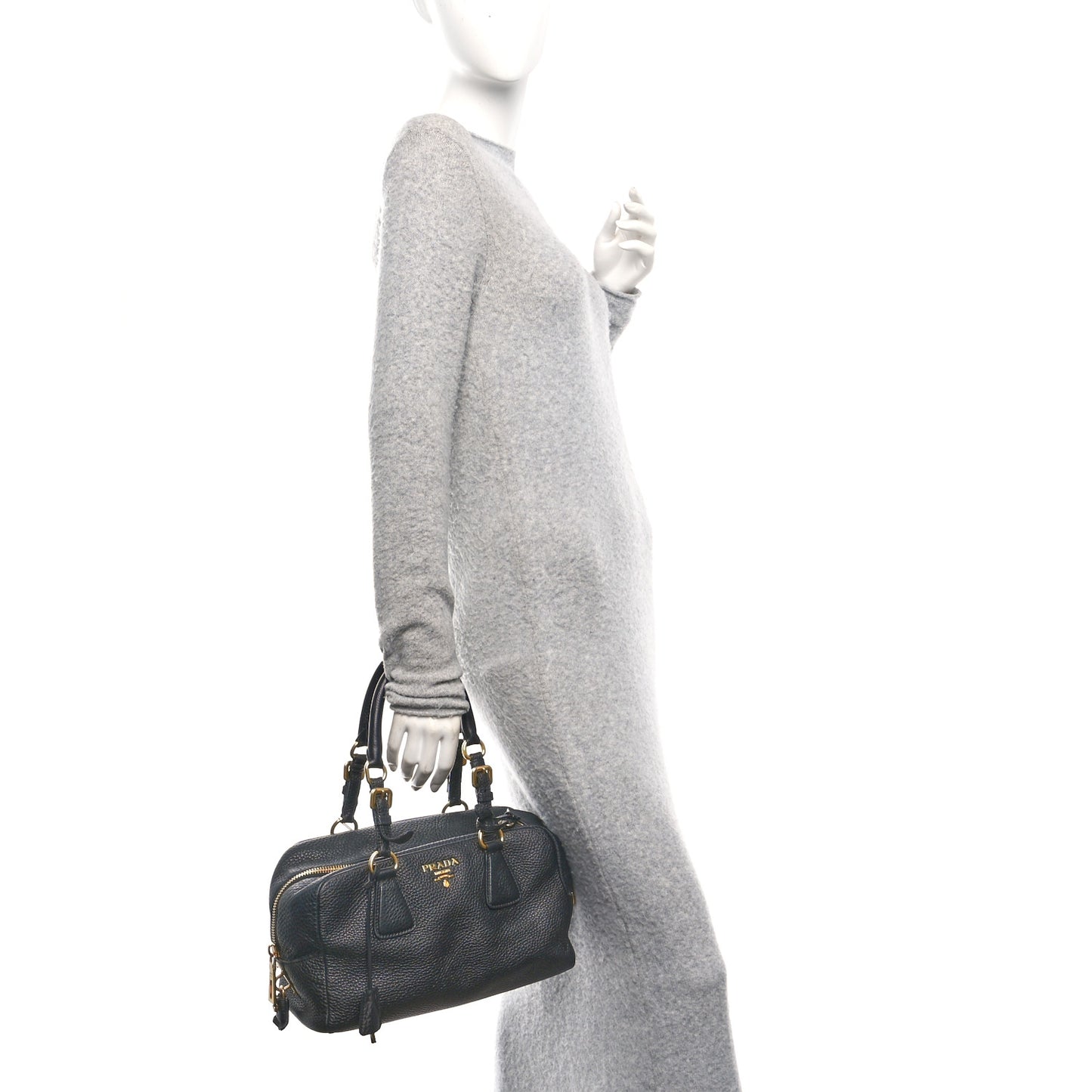Vitello Daino Bauletto Black