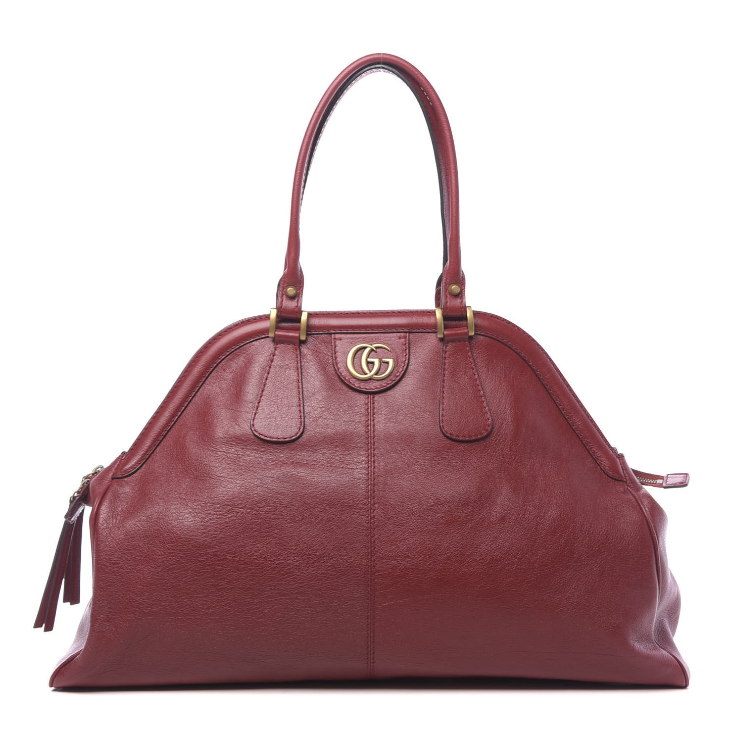 Calfskin Large Re(Belle) Top Handle Bag Red