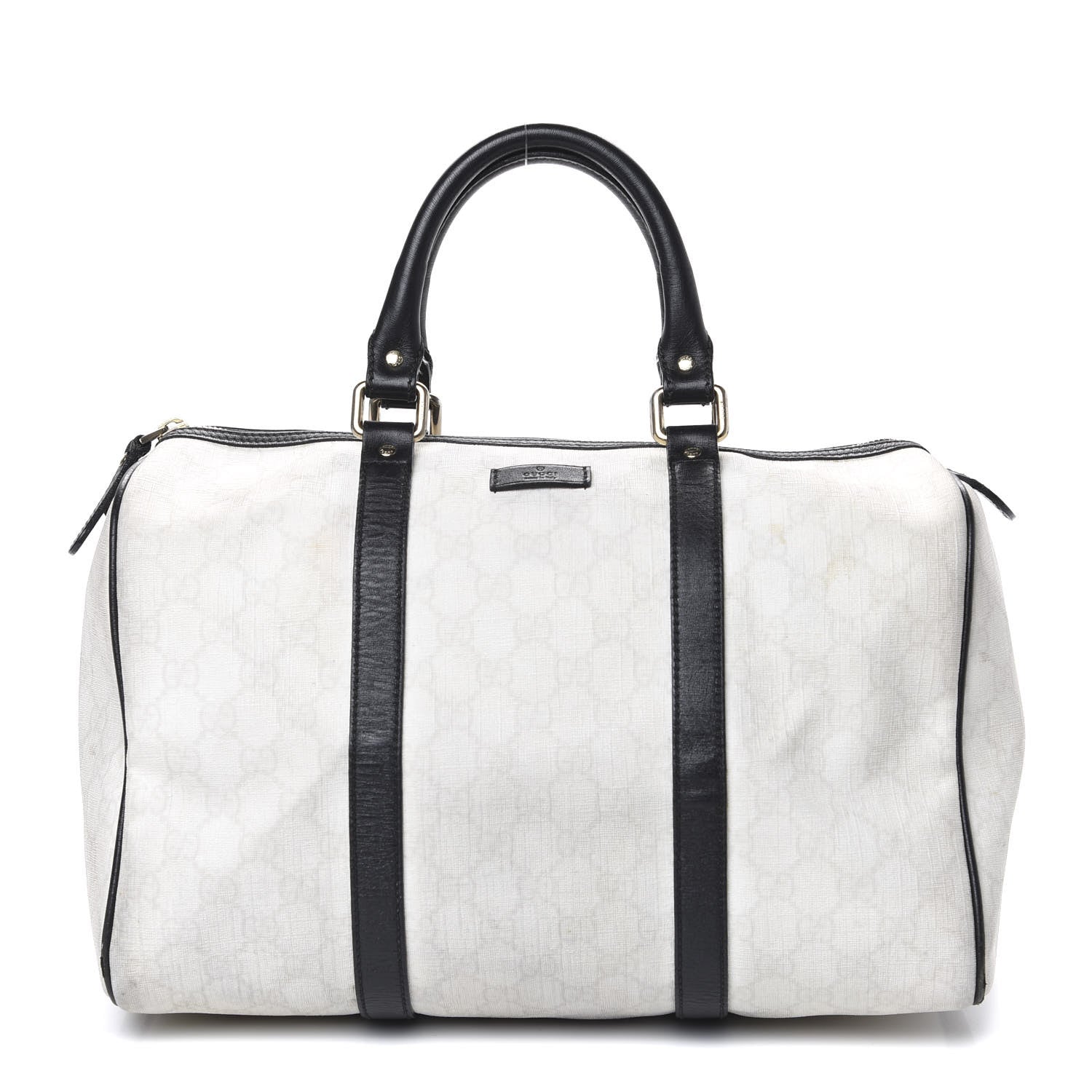 Gucci GG Plus Monogram Medium Joy Boston White Black 1 of 18