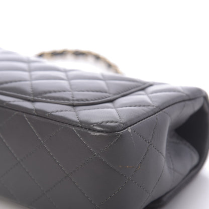 Chanel Lambskin Quilted Mini Rectangular Flap Grey 11 of 13