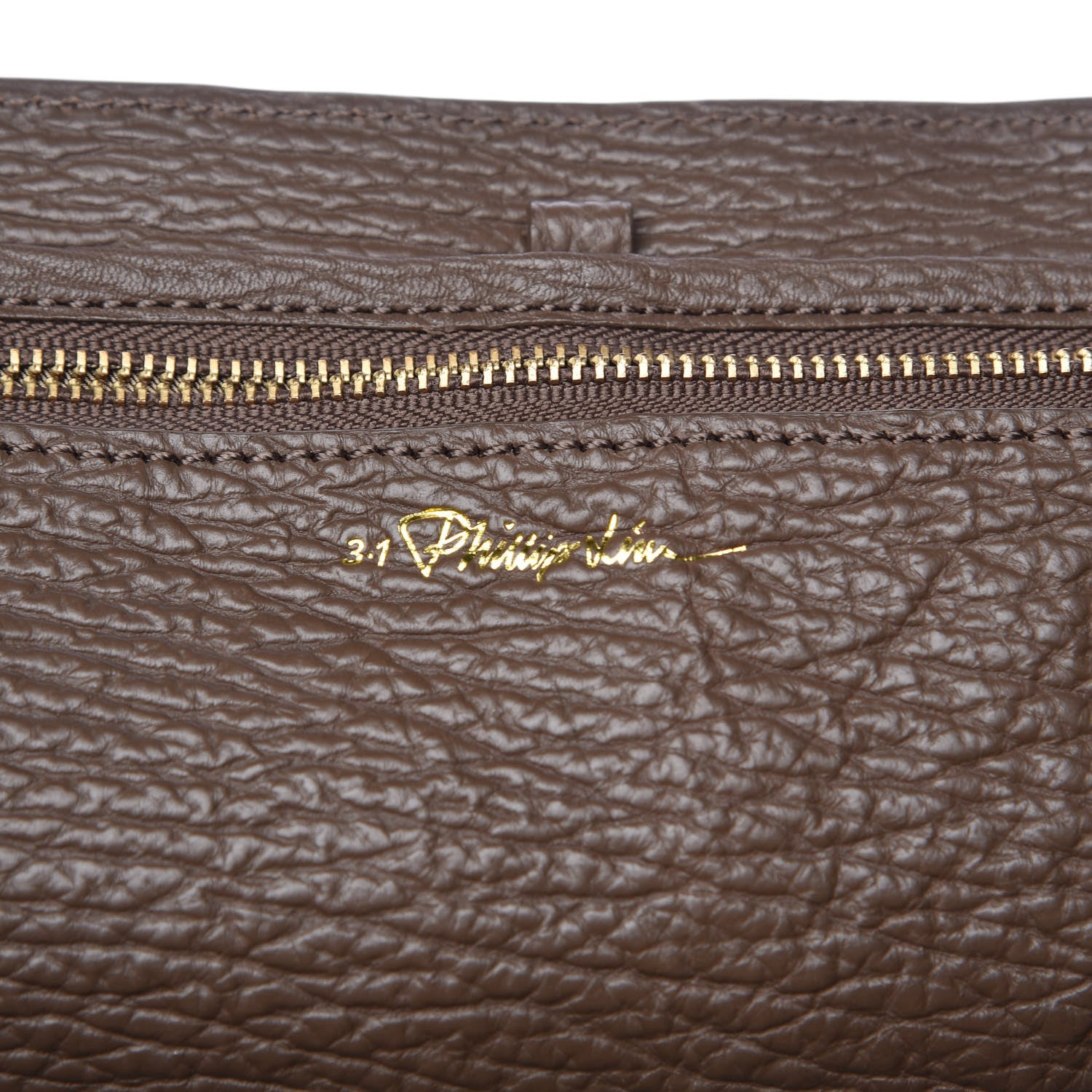 3.1 Phillip Lim 3.1 Textured Calfskin Large Pashli Satchel Taupe 7 of 13