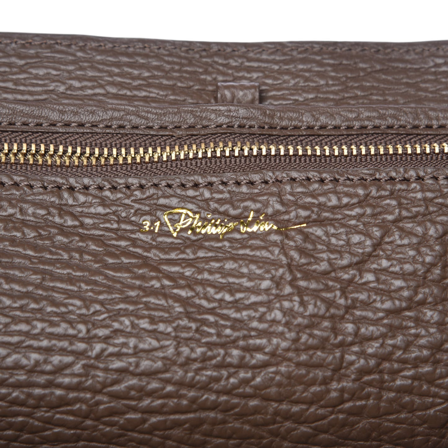 3.1 Textured Calfskin Large Pashli Satchel Taupe