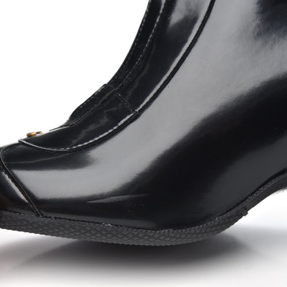 Gucci Coated Fabric Kitt Wellie Boots 39 Black 8 of 9