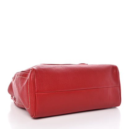 Prada Vitello Daino Shoulder Bag Rosso 4 of 13