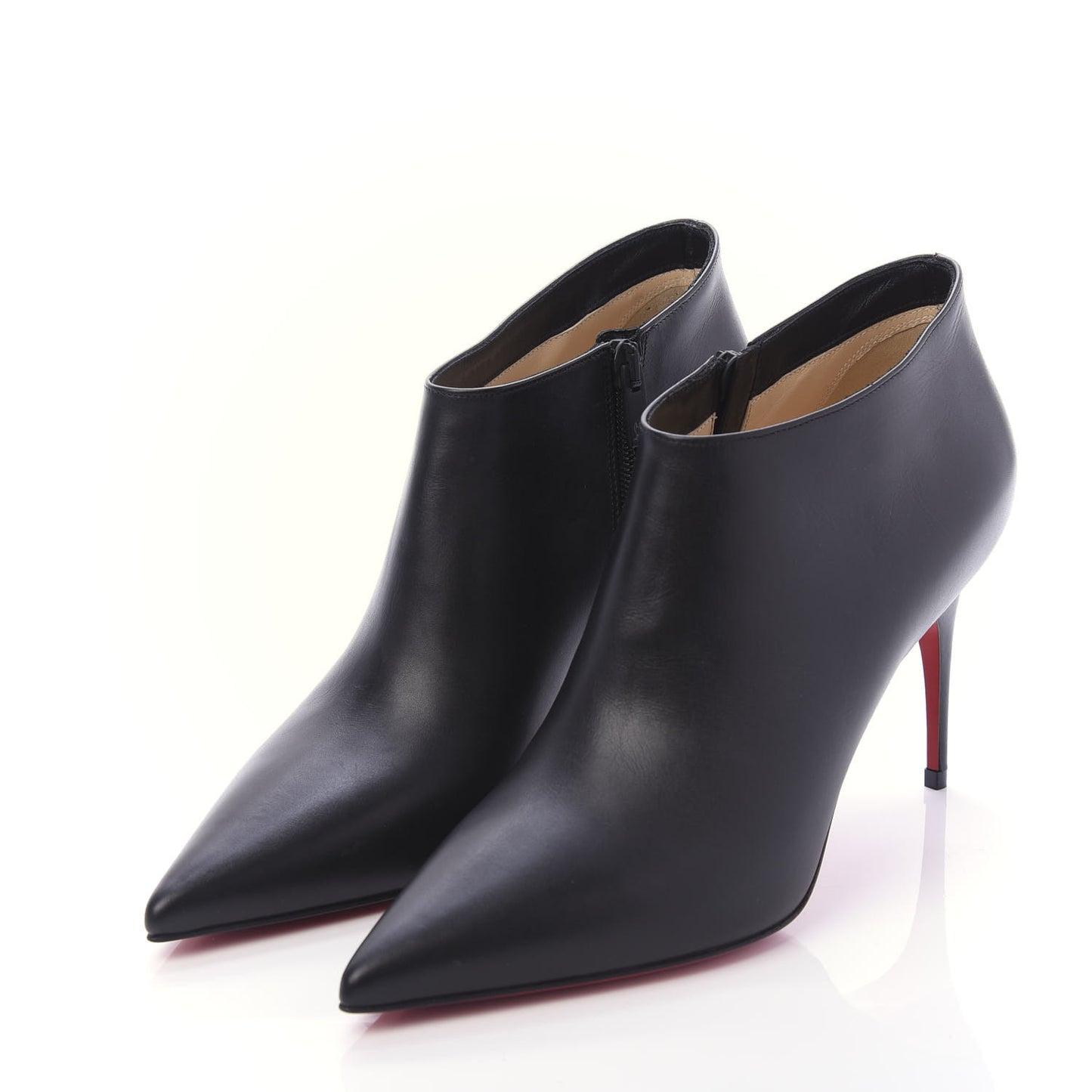 Calfskin Gorgona 85 Ankle Boots 38.5 Black