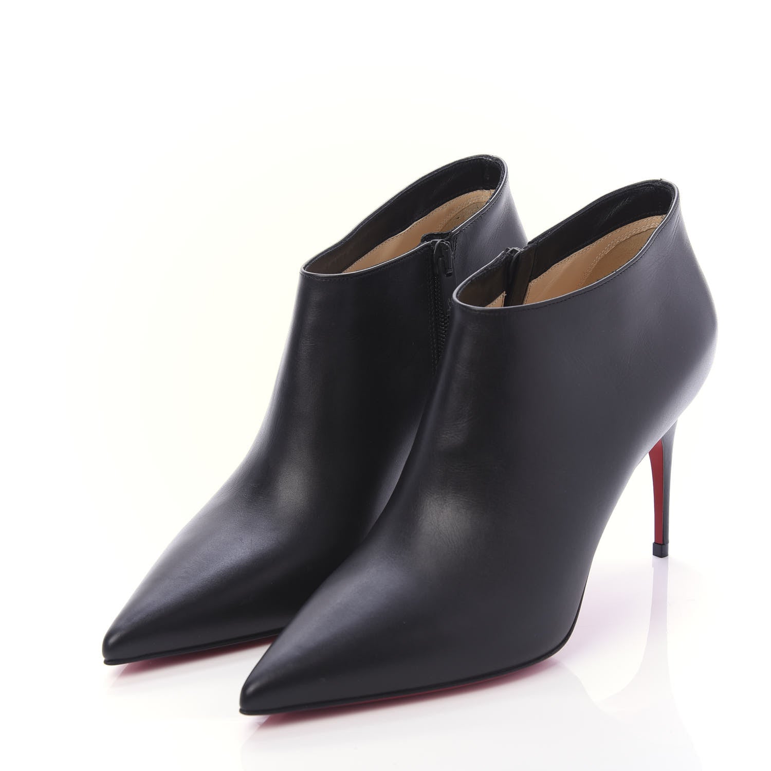 Christian Louboutin Calfskin Gorgona 85 Ankle Boots 38.5 Black 3 of 8