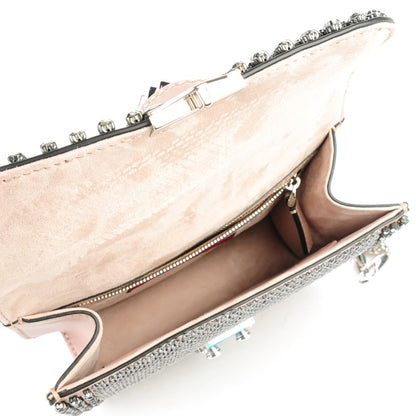 Valentino Garavani Vitello Crystal Embellished Small Glam Lock Rockstud Flap Multicolor 5 of 7