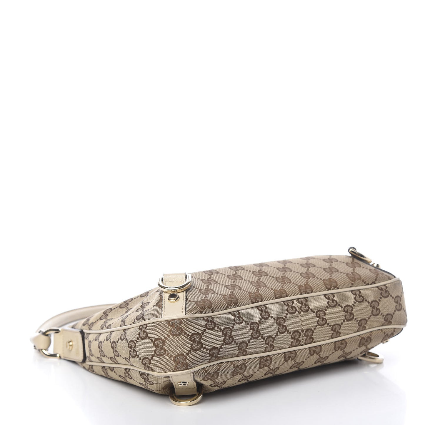 Monogram Medium Abbey D Ring Hobo Off White