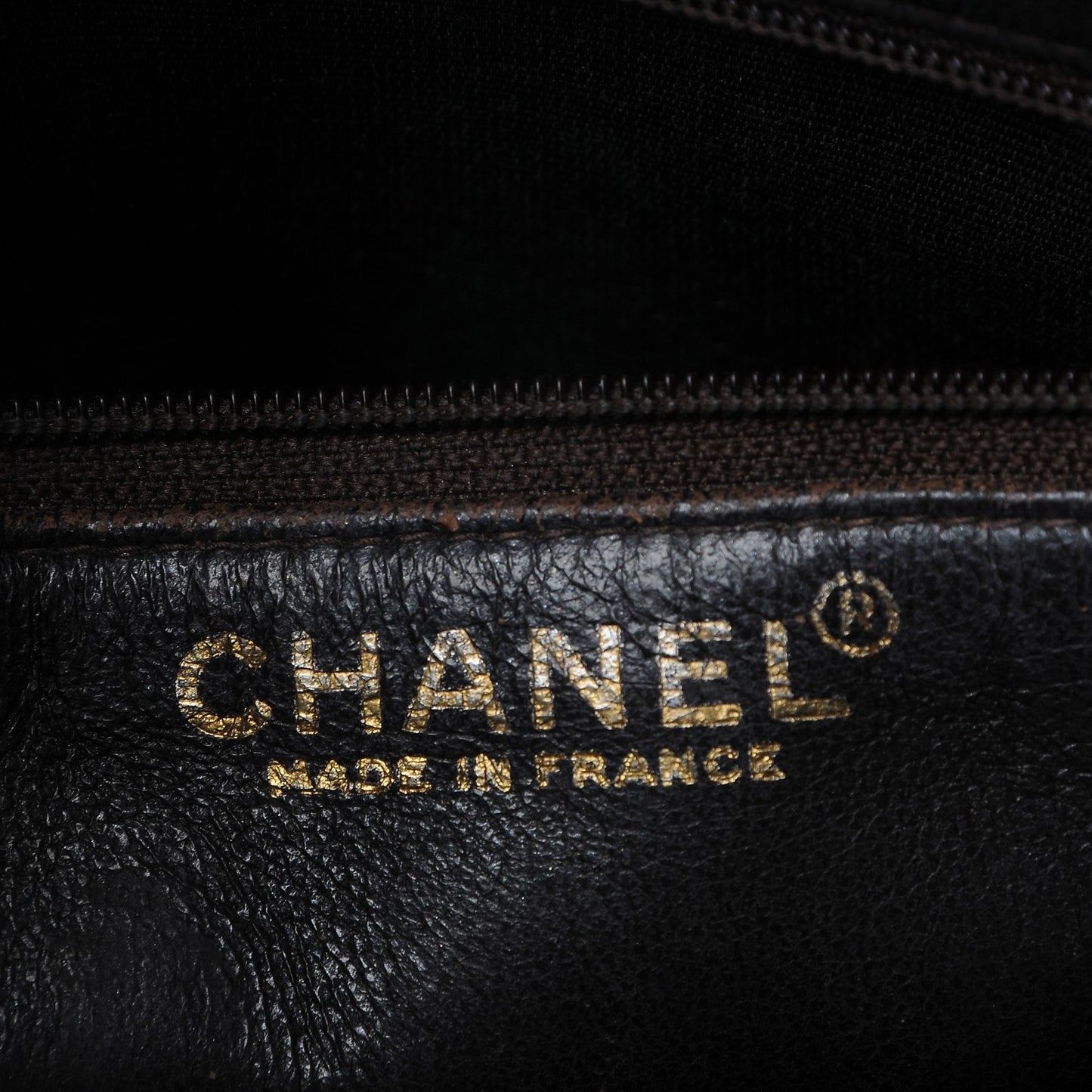 Caviar Quilted Medallion CC Tote Dark Brown