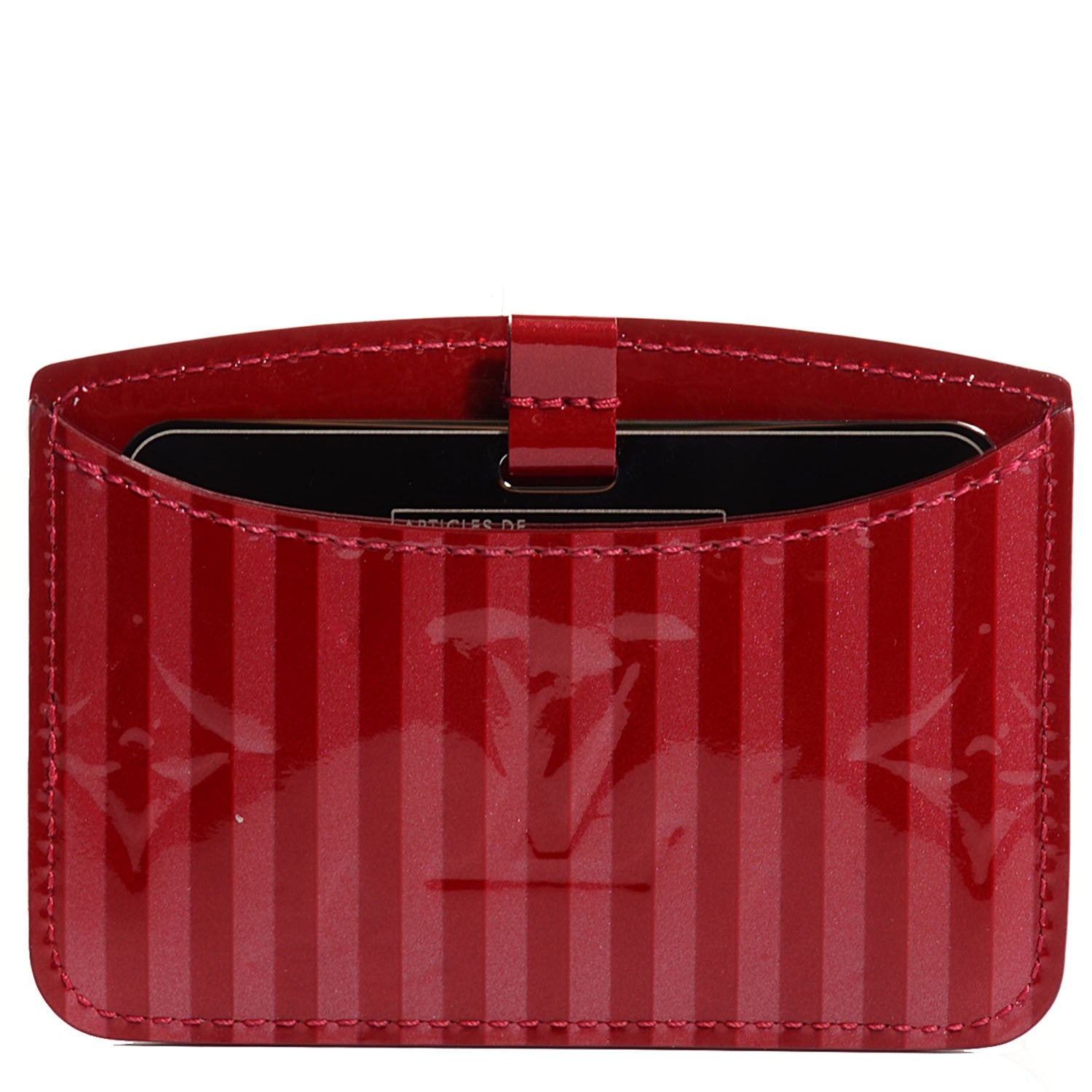 Louis Vuitton Vernis Rayures Mirror Case Pomme D'Amour 1 of 8