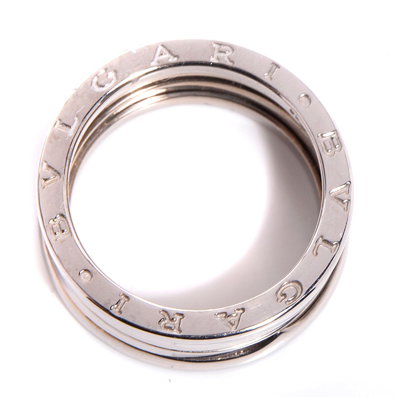 Bulgari 18K White Gold B.Zero Three-Band Ring 57 8 5 of 5