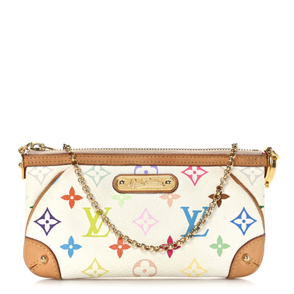 Louis Vuitton Monogram Multicolor Pochette Milla MM White 1 of 8