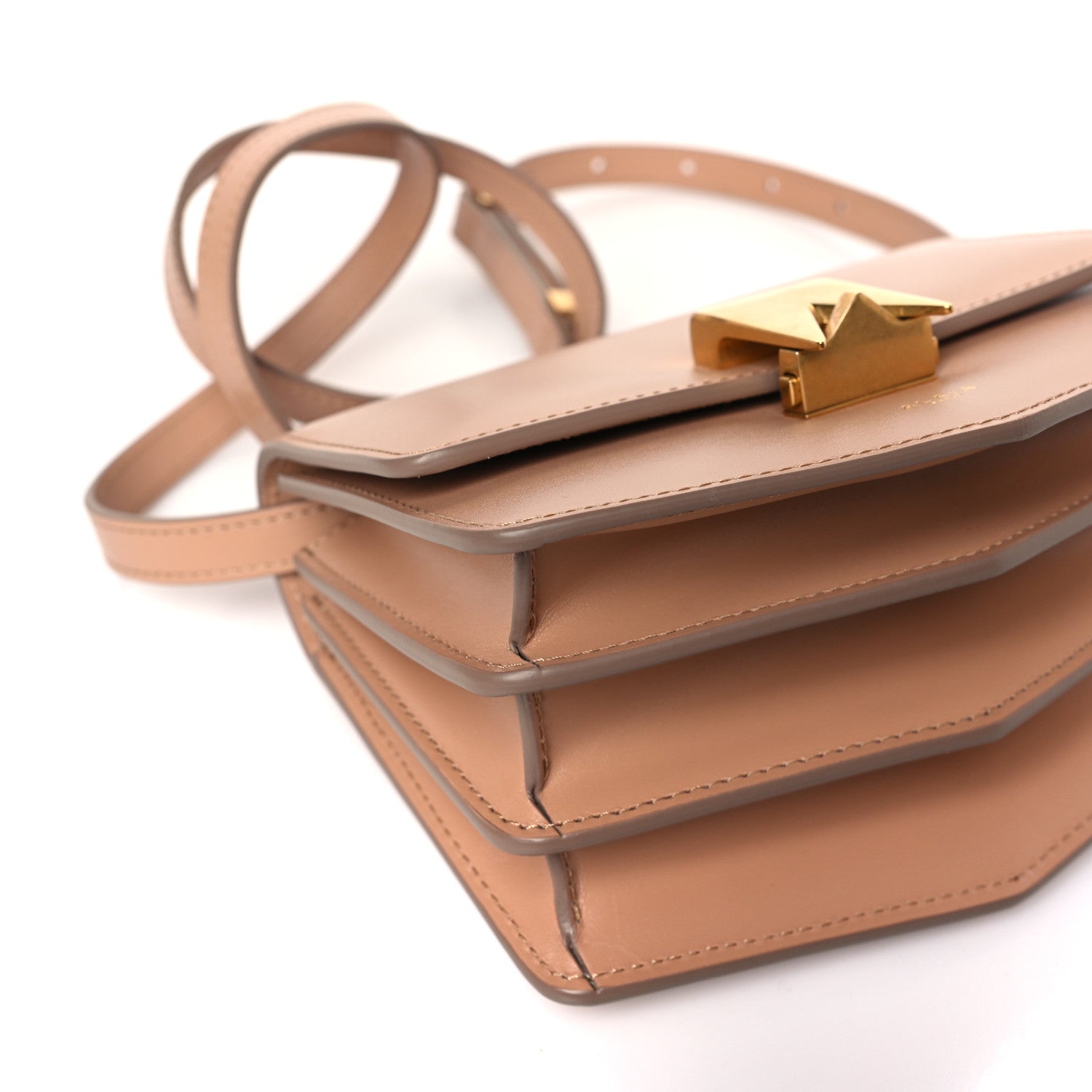 Alaia Calfskin Small Le Papa Crossbody Rose 7 of 8