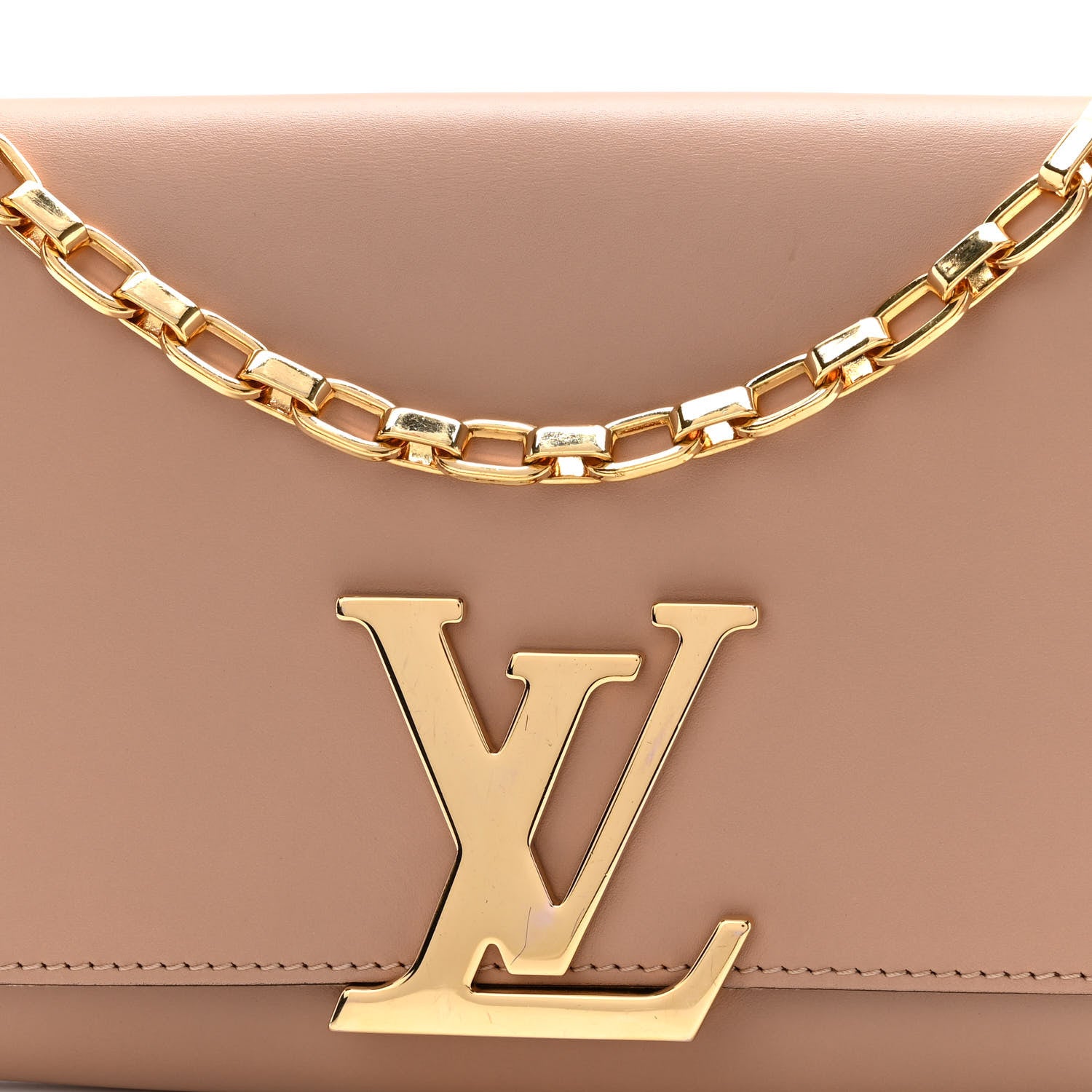 Louis Vuitton Calfskin Chain Louise Nude 8 of 10