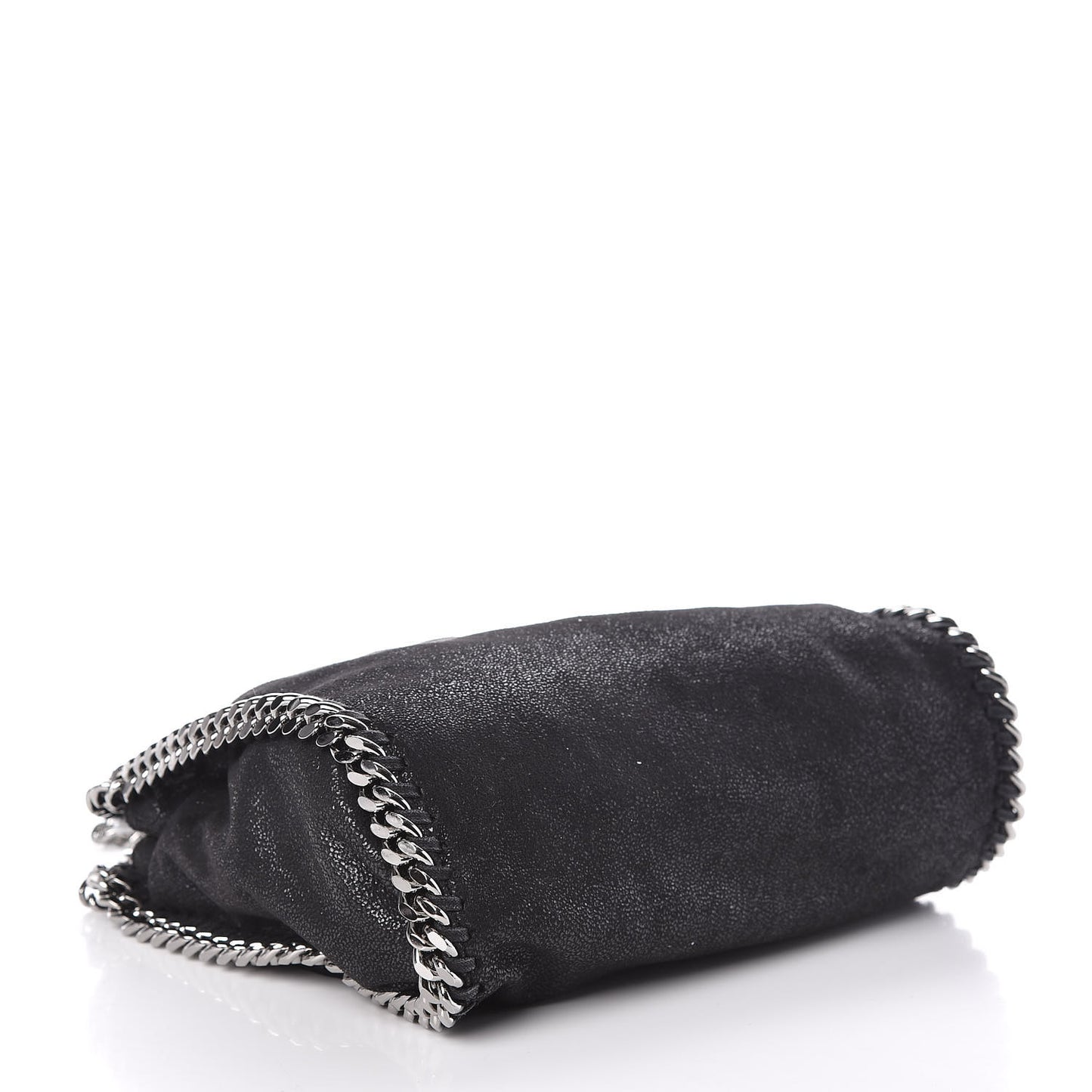 Shaggy Deer Mini Falabella Fold Over Tote Black