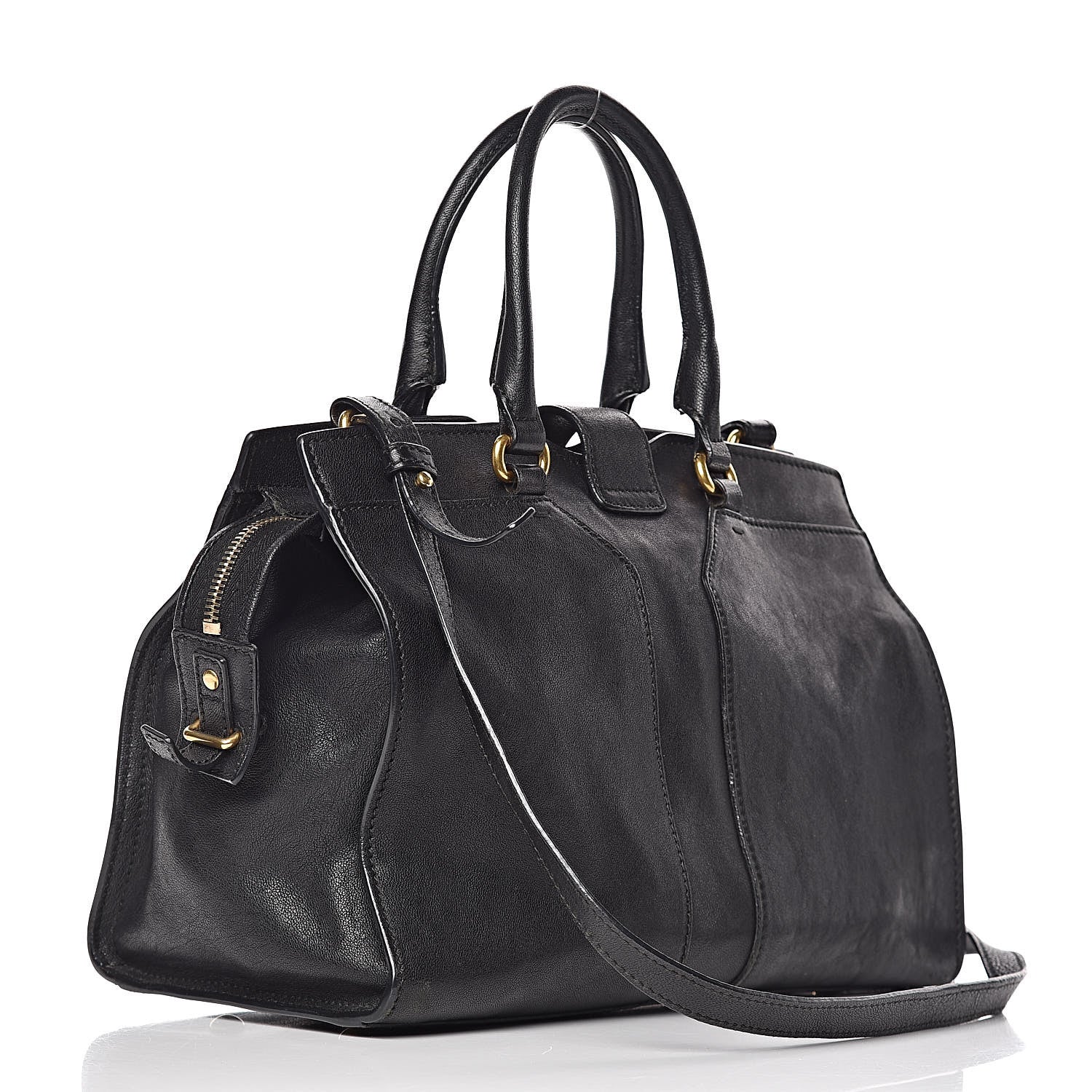 Saint Laurent Sheepskin Small Cabas ChYc Black 3 of 17