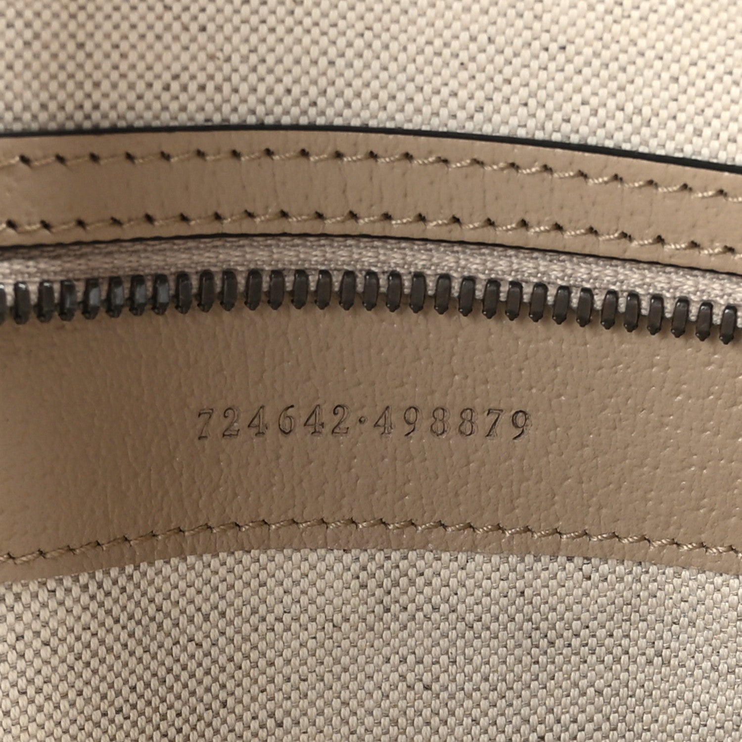 Gucci GG Supreme Monogram Textured Dollar Calfskin Web Medium Savoy Duffle Bag Beige Mystic White Oatmeal 5 of 10