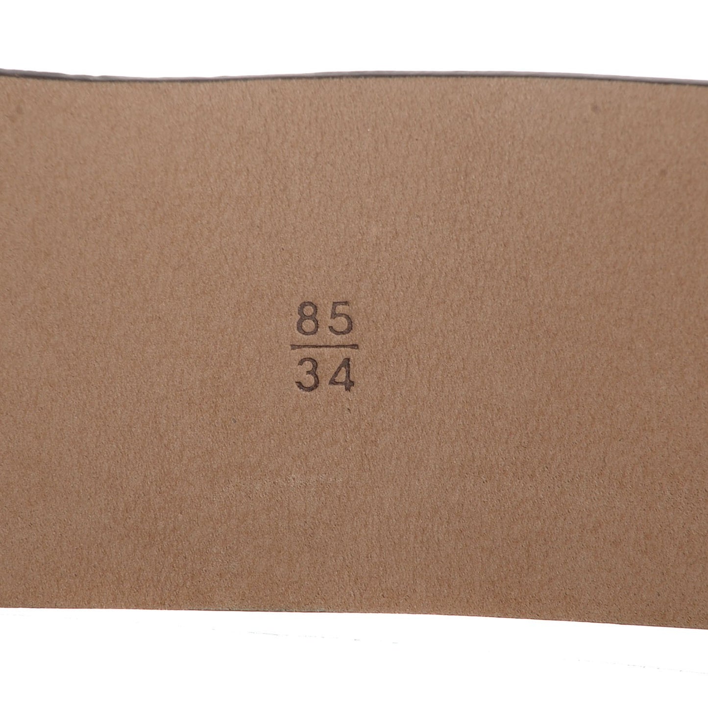 Calfskin CC Logo Belt 85 34 Brown