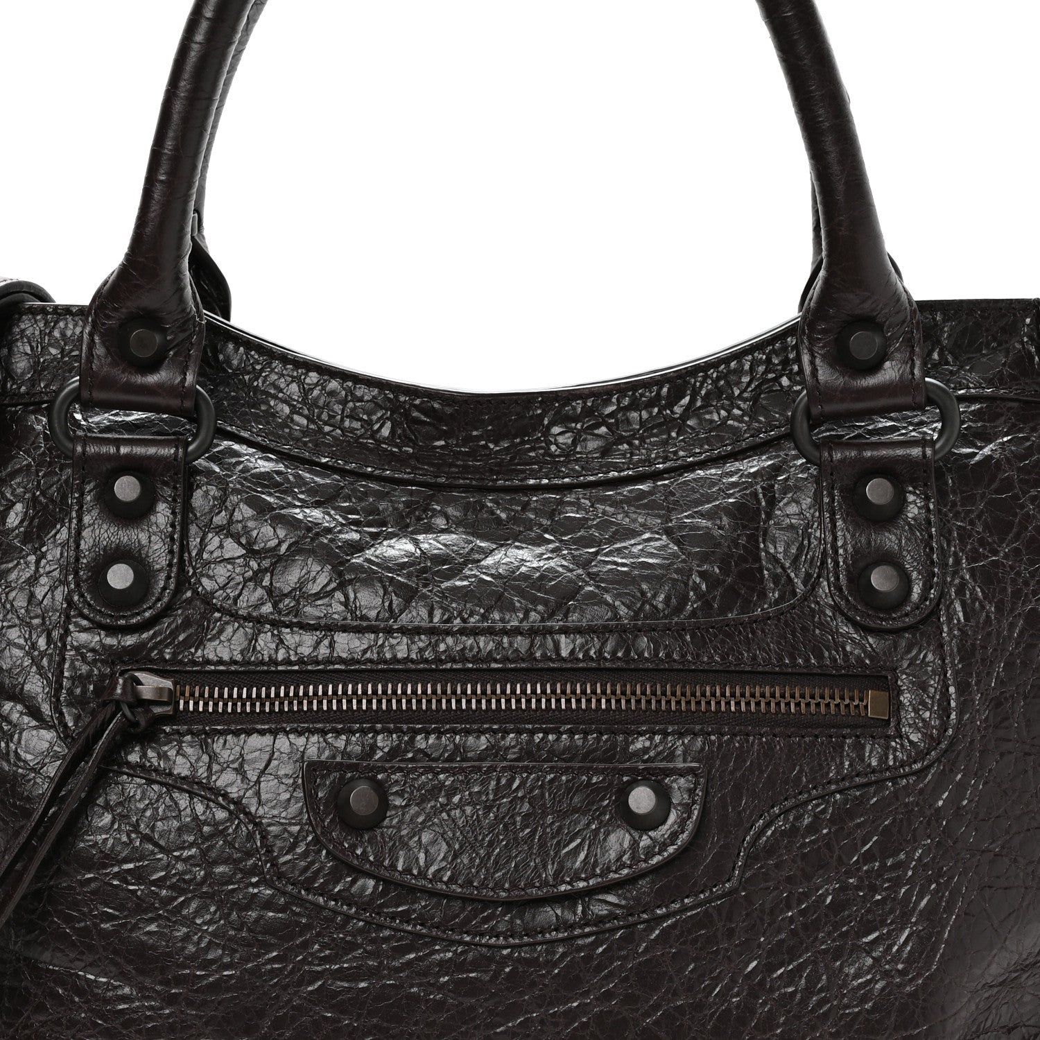 Balenciaga Agneau Arena Classic Hardware Medium Le City Espresso 8 of 10