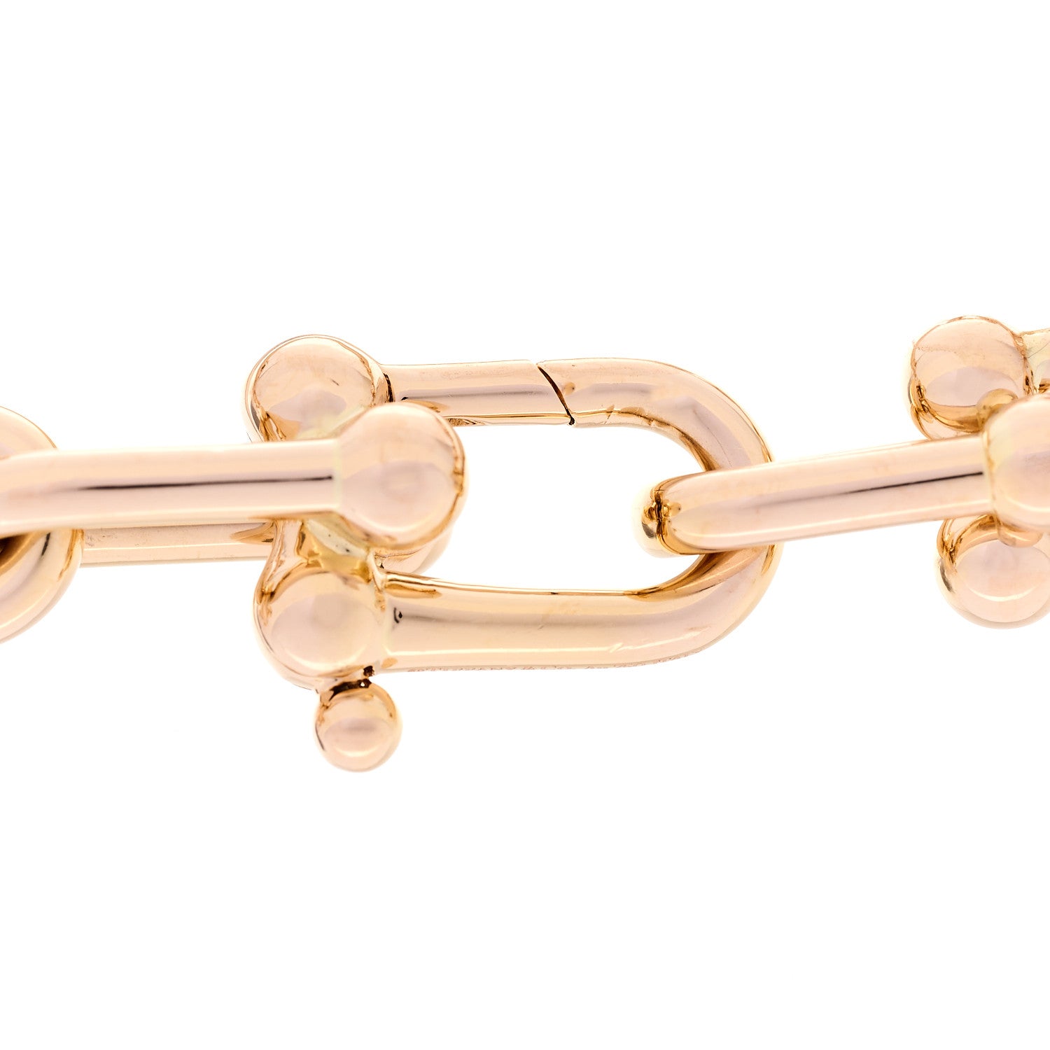 Tiffany 18K Rose Gold Extra Large HardWear Link Bracelet 3 of 5