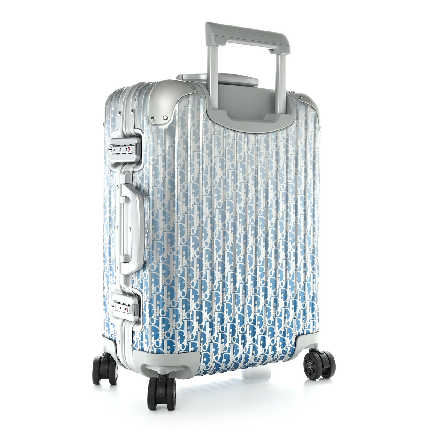 X RIMOWA Aluminum Gradient Cabin Luggage Blue Multi