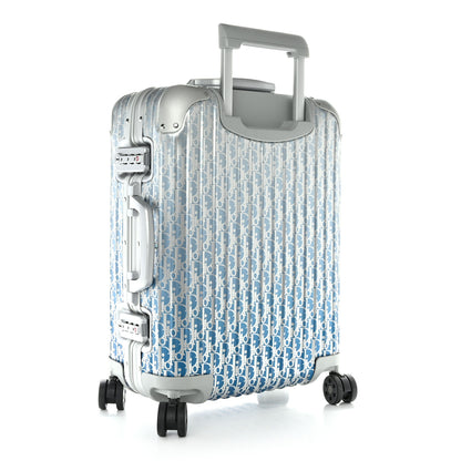 Christian Dior X RIMOWA Aluminum Gradient Cabin Luggage Blue Multi 2 of 11