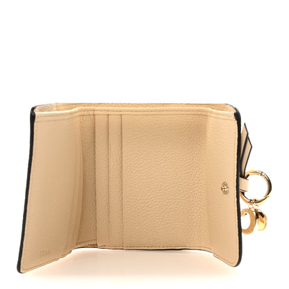 Chloe Grained Calfskin Alphabet Mini Trifold Wallet Sweet Beige 5 of 8