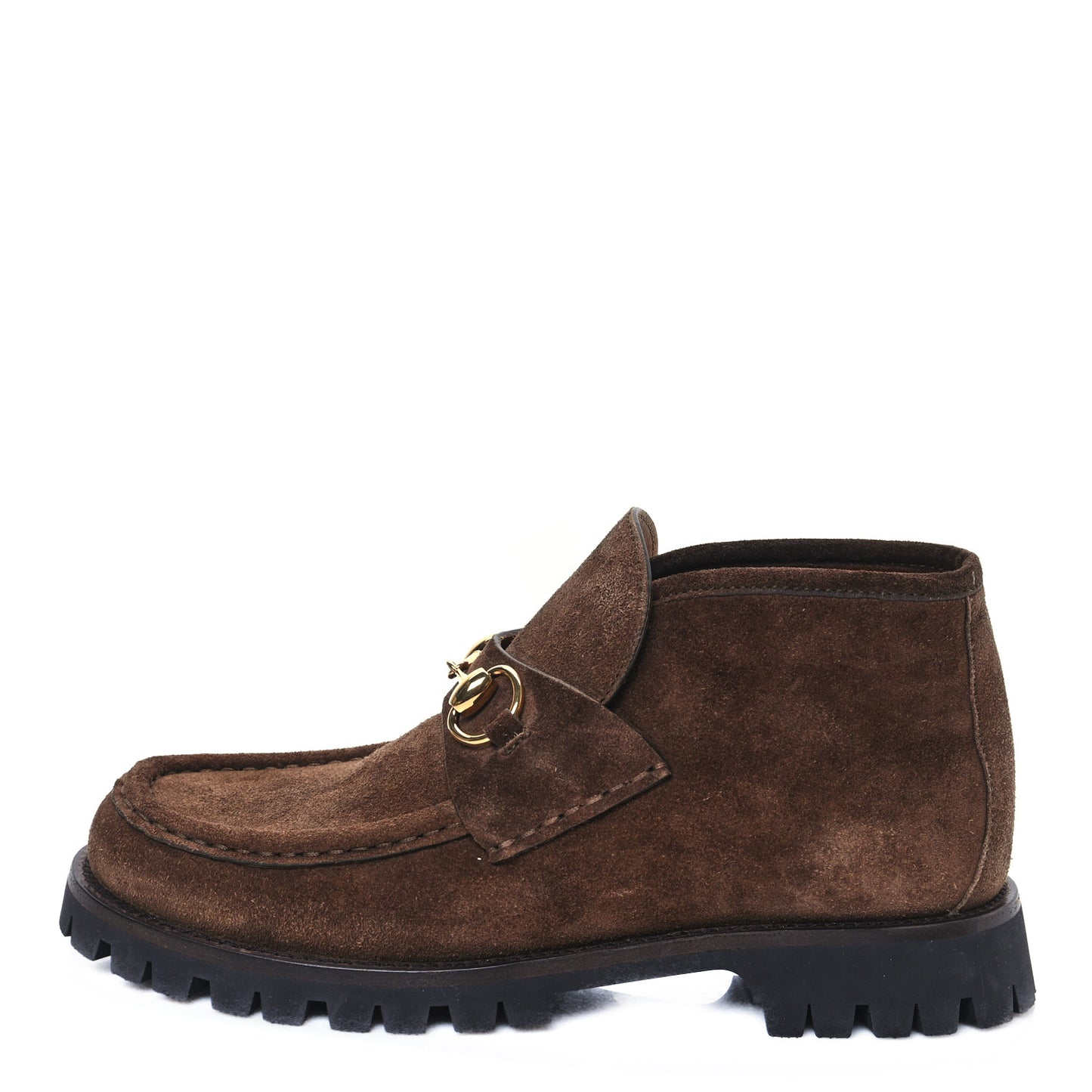 Suede Horsebit Ankle Boots 37.5 Washed Brown