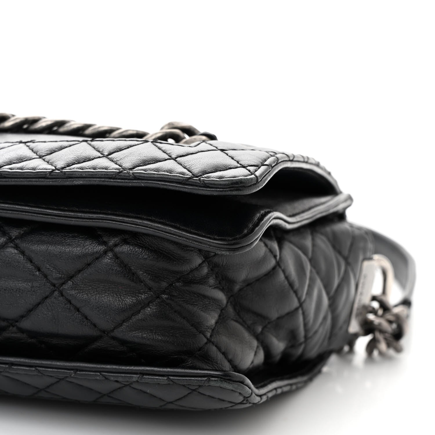 Chanel Calfskin Enchained New Medium Boy Flap Black 10 of 11