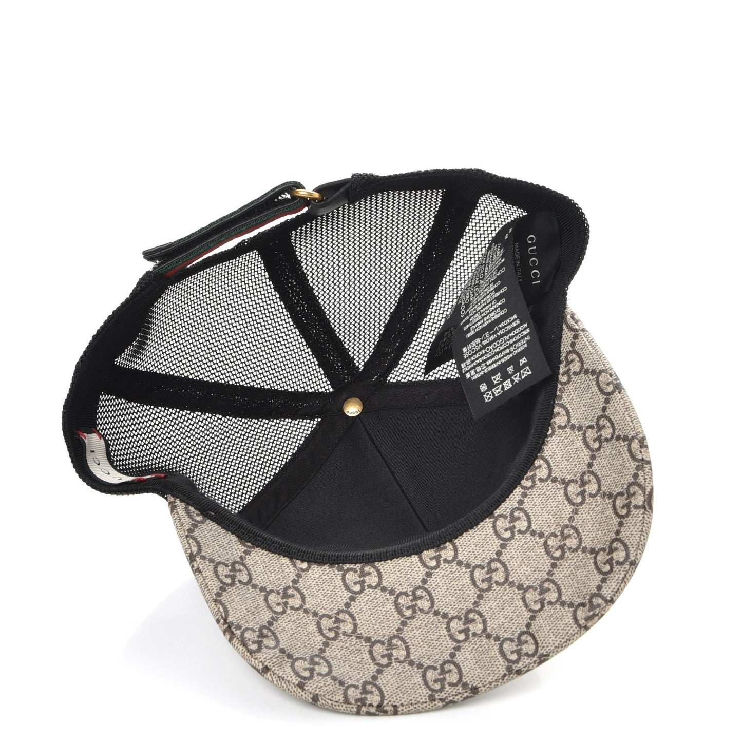 GG Supreme Monogram Kingsnake Baseball Hat M Beige Multicolor