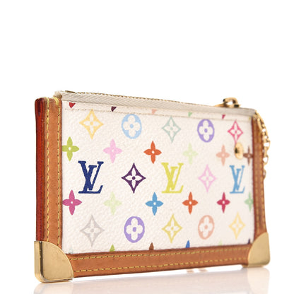 Louis Vuitton Monogram Multicolor Key Pouch White 4 of 6
