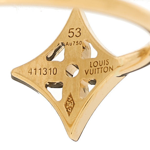 Louis Vuitton 18K Yellow Pink White Gold Diamond Idylle Blossom Ring 3 Set 53 6.25 6 of 11