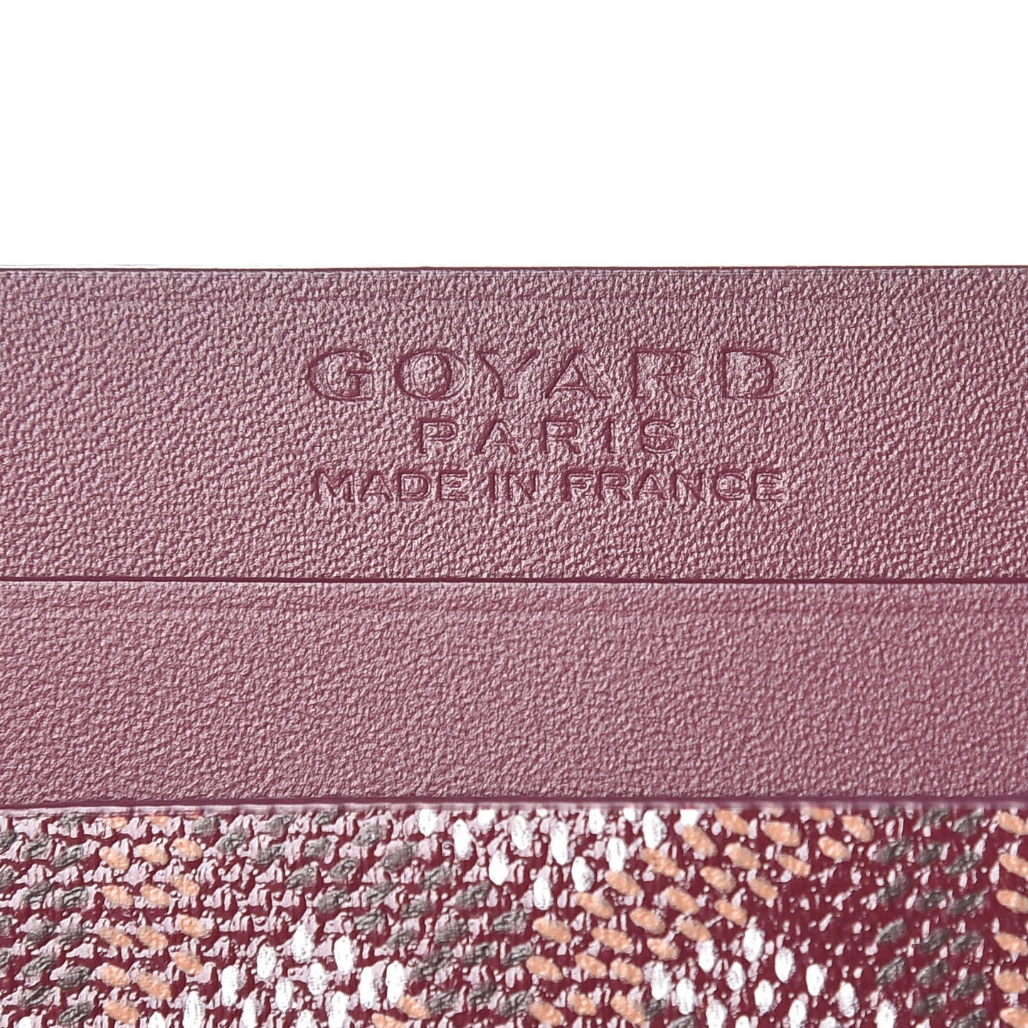 Goyardine Saint Sulpice Card Holder Bordeaux
