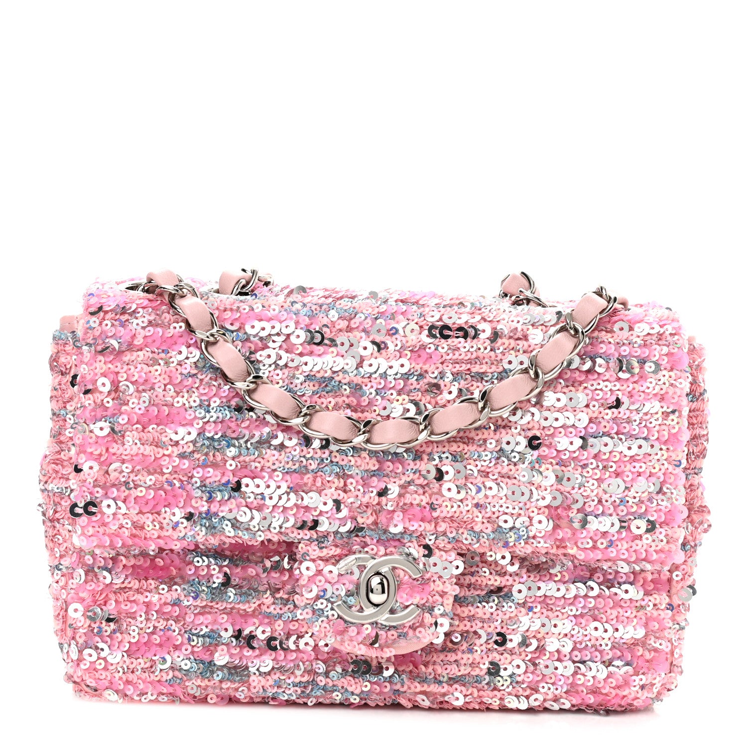 Chanel Sequin Mini Flap Pink Multicolor 1 of 11