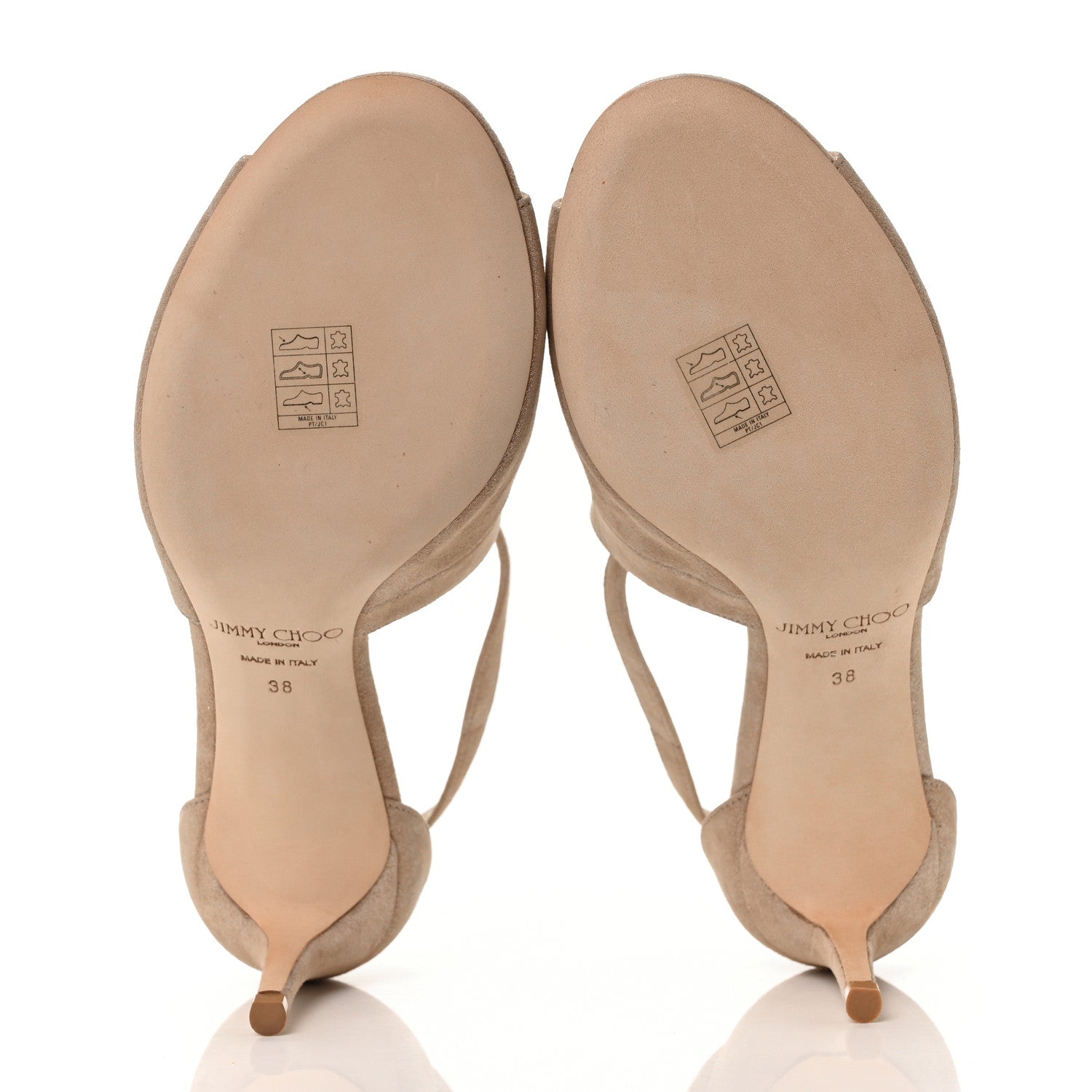 Jimmy Choo Suede Emily 65 Sandal 38 Sand 5 of 7