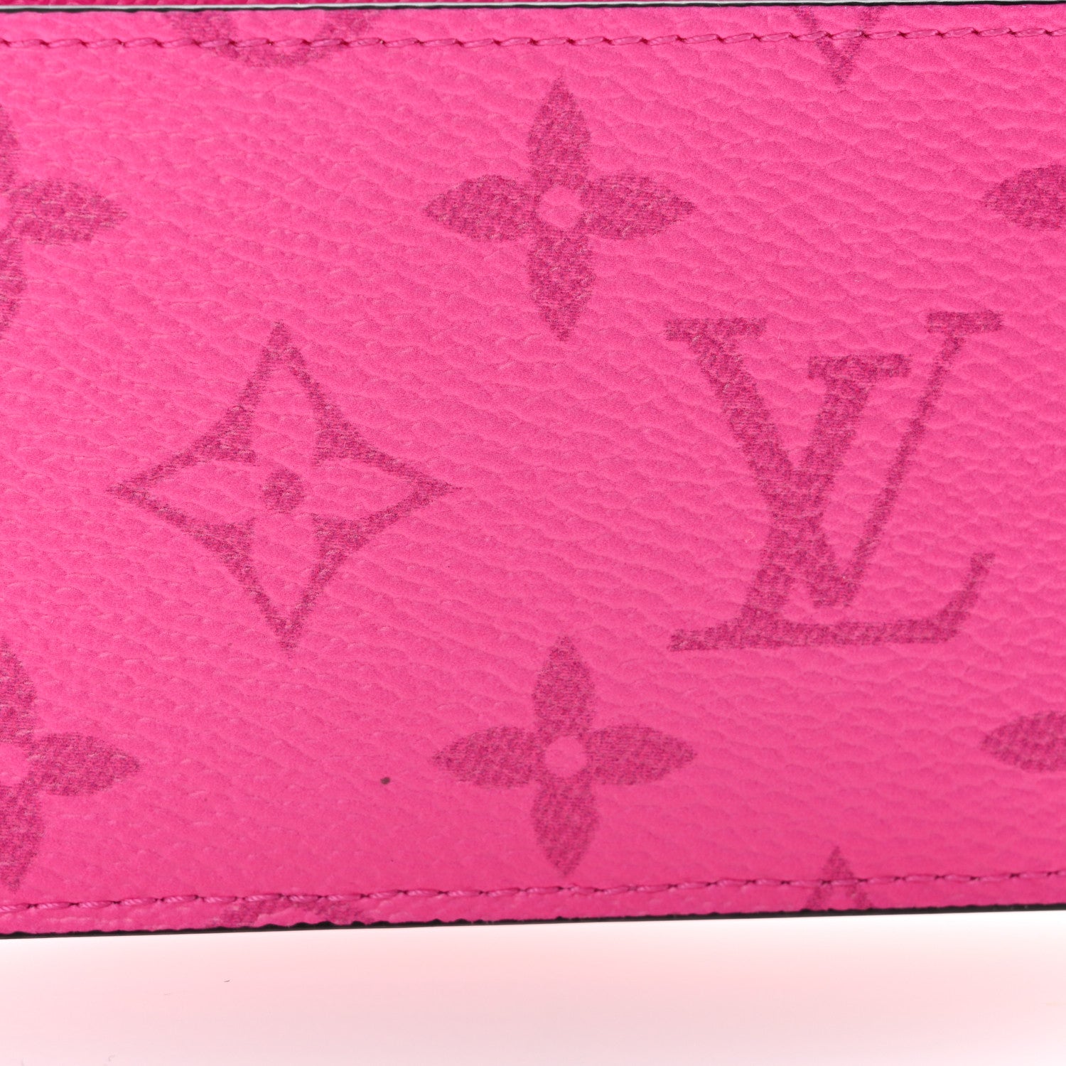 Louis Vuitton Taigarama Coin Card Holder Fuchsia 8 of 12