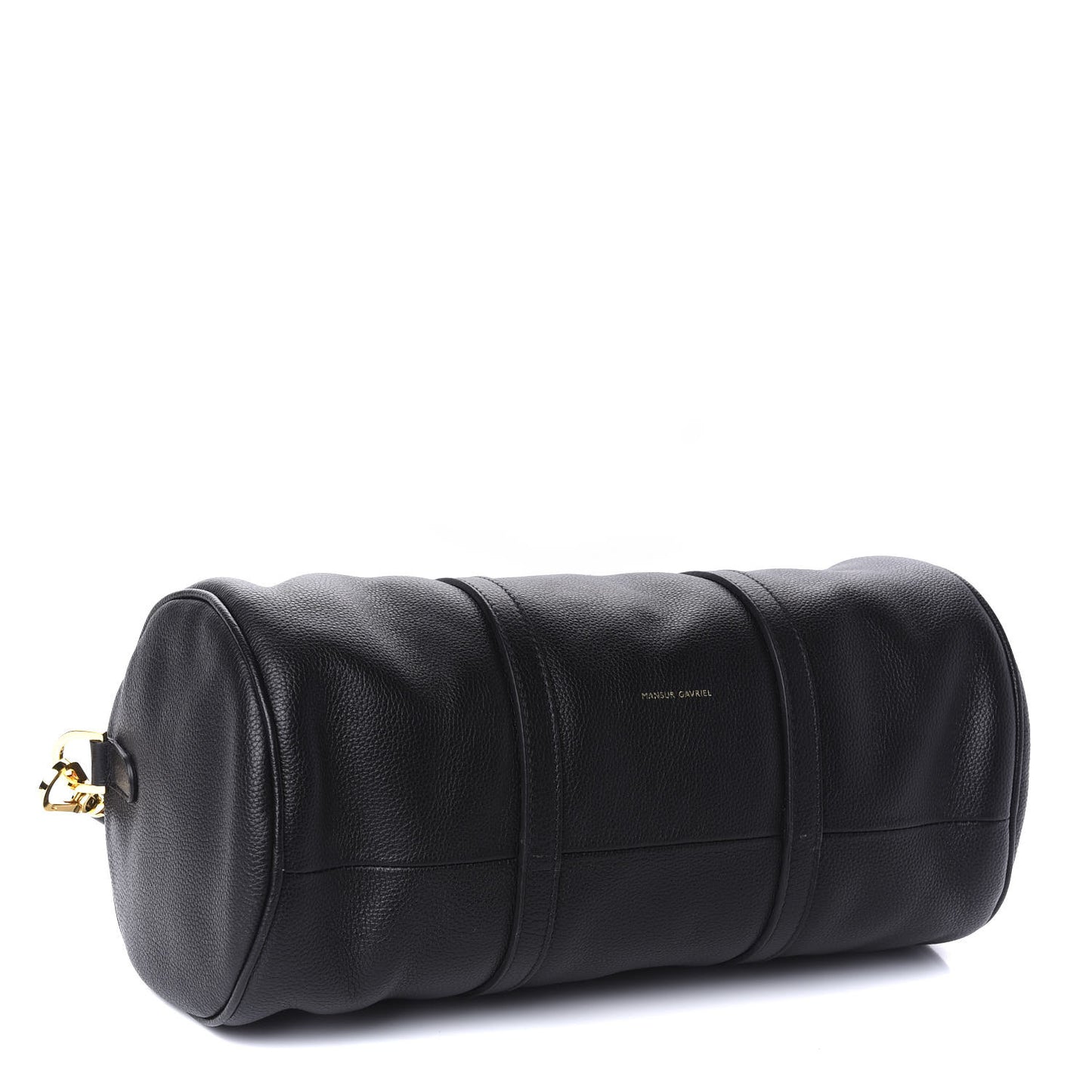 Pebbled Calfskin Mini Duffel Bag Black