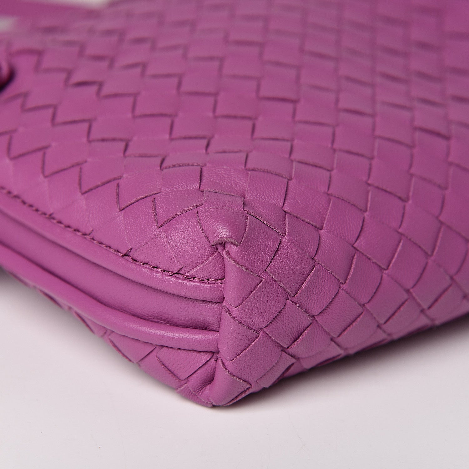 Bottega Veneta Nappa Intrecciato Pillow Crossbody Messenger Peony 9 of 12