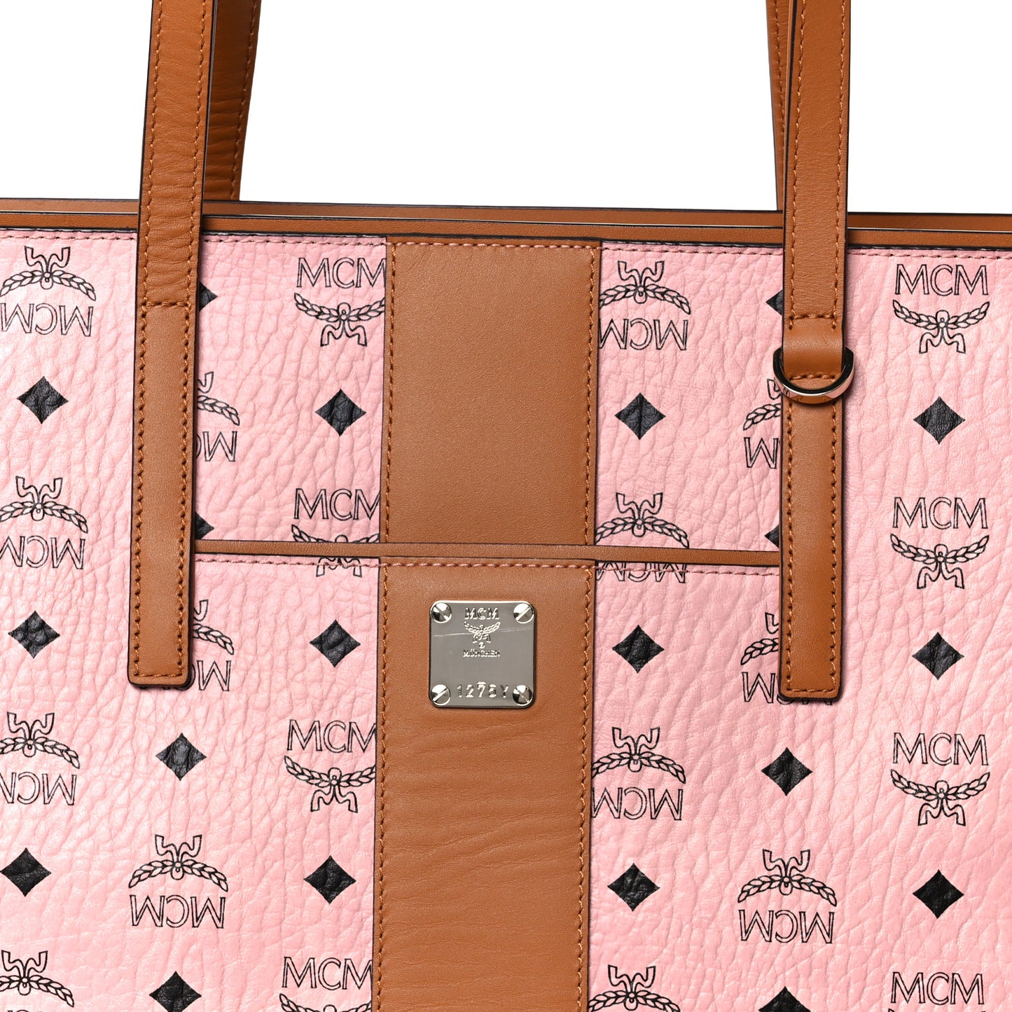 Visetos Medium Anya Zip Top Shopper Tote Soft Pink