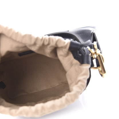Chloe Smooth Calfskin Logo Mini Roy Bucket Bag Full Blue 5 of 9