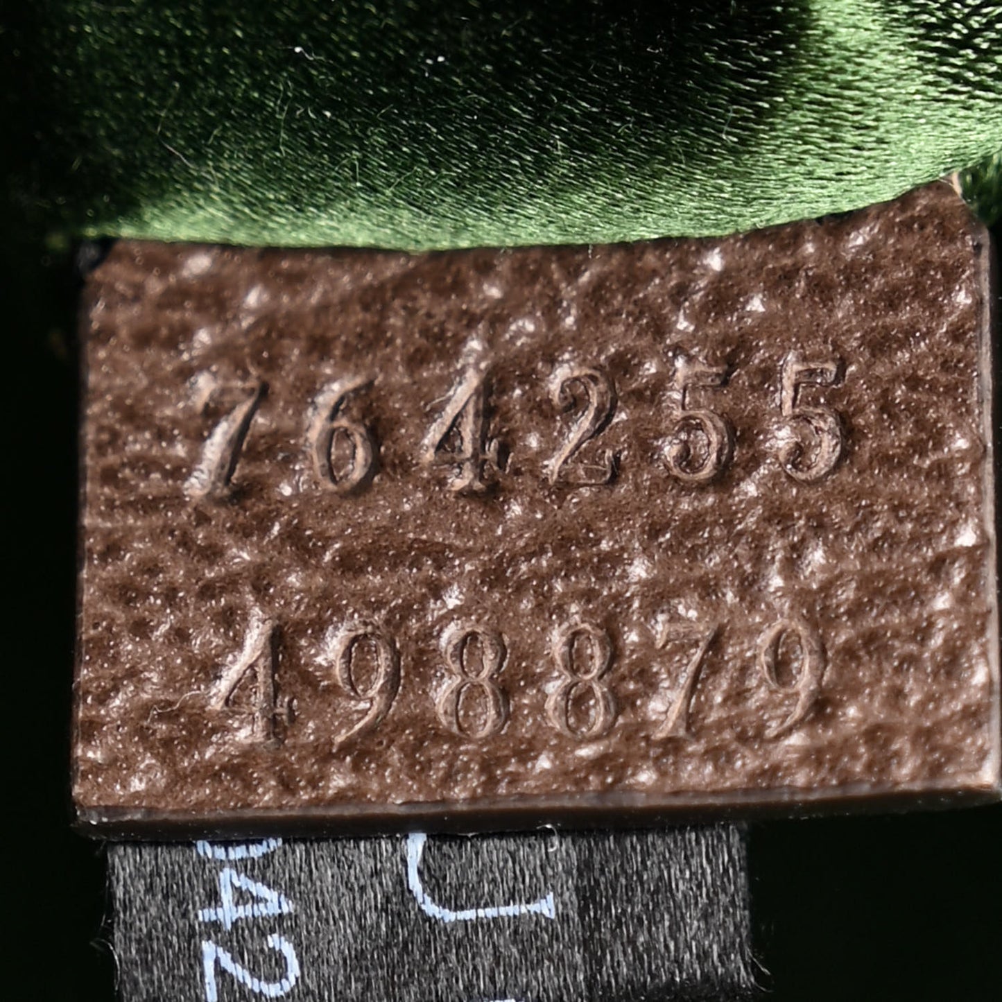 Monogram Textured Dollar Calfskin Heavy Grosgrain Web Medium Maxi Horsebit Chain Shoulder Bag Beige Ebony New Acero