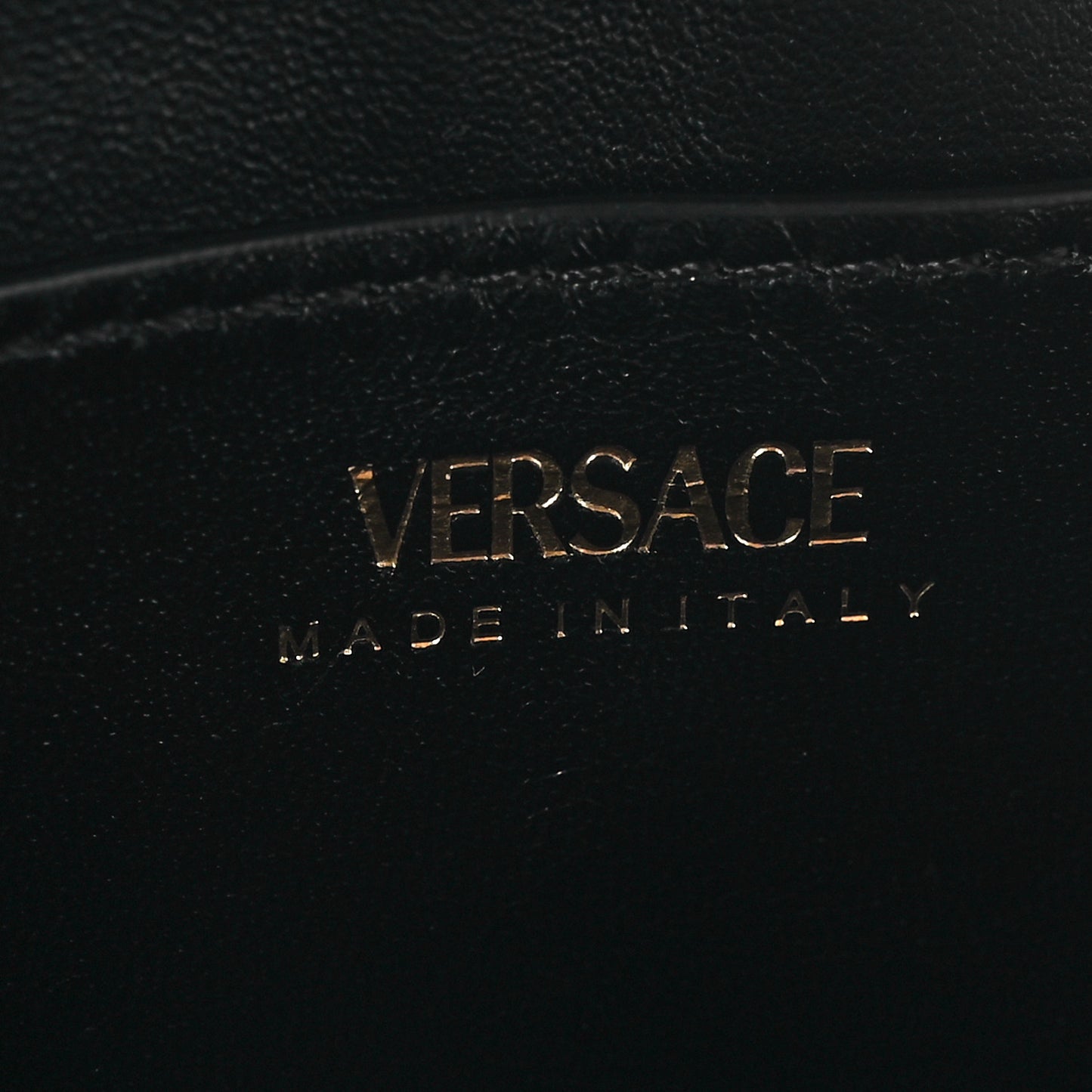 Satin La Medusa Envelope Clutch Black