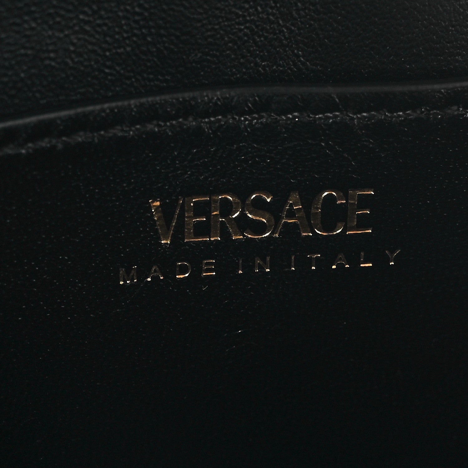 Versace Satin La Medusa Envelope Clutch Black 6 of 10