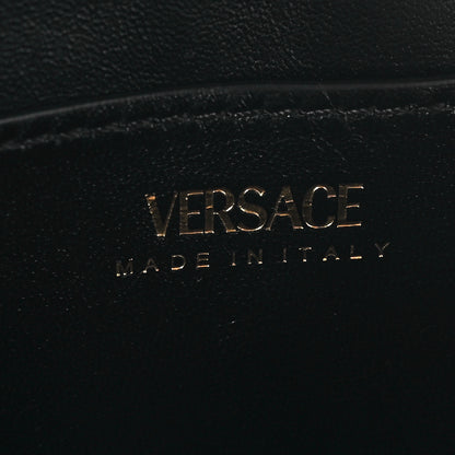 Versace Satin La Medusa Envelope Clutch Black 6 of 10