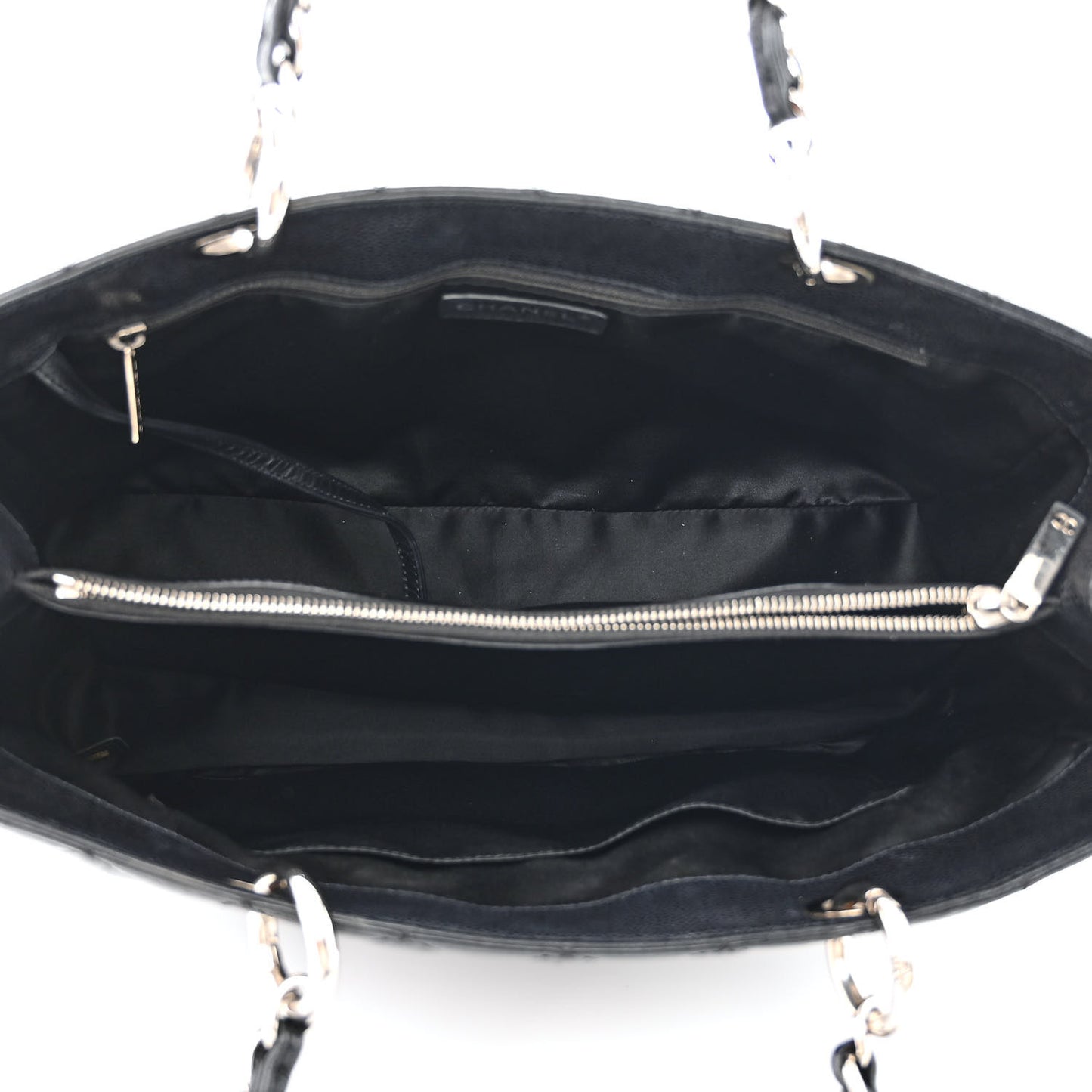 Caviar Quilted Grand Shopping Tote GST Black