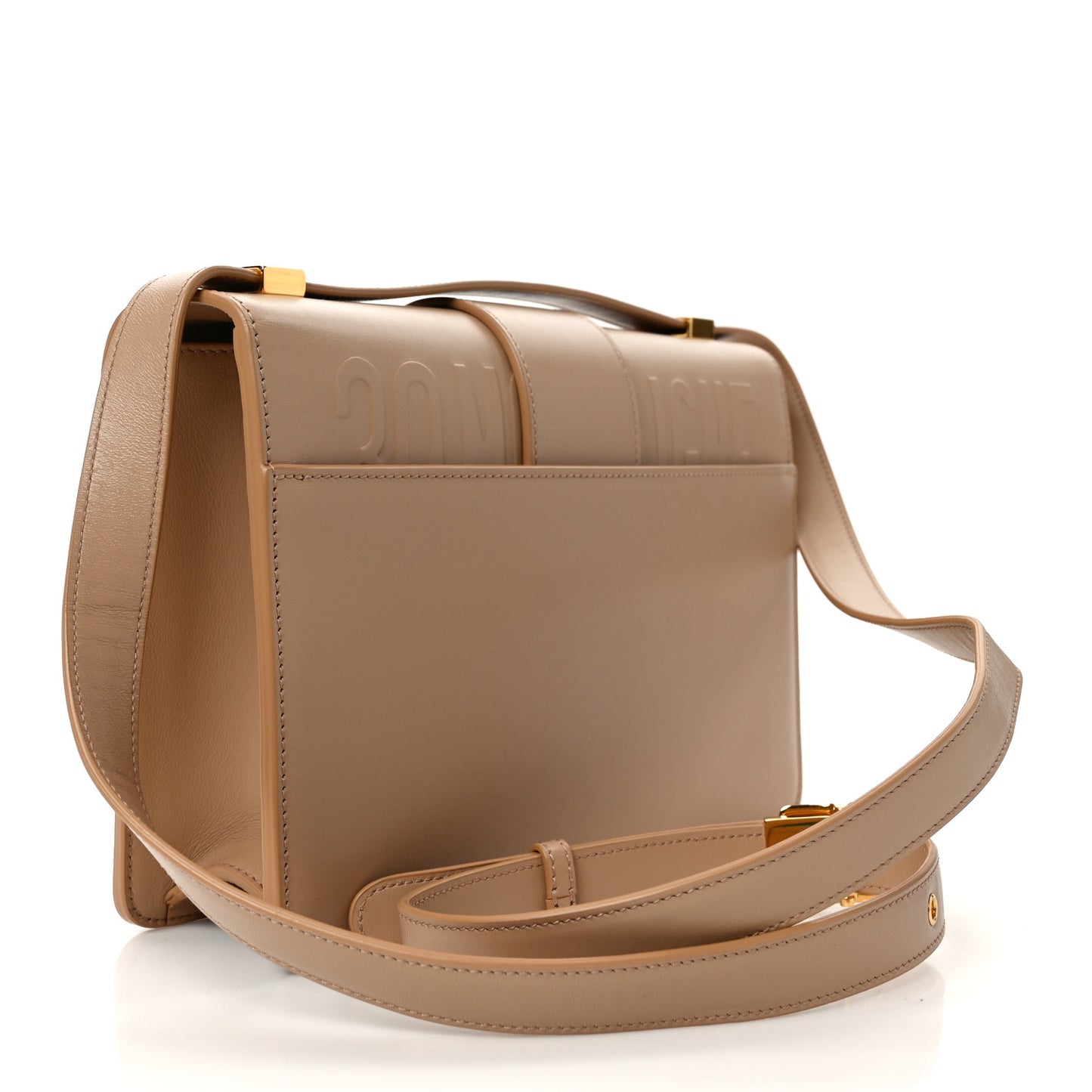 Box Calfskin 30 Montaigne Flap Bag Raw Beige