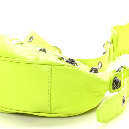 Balenciaga Agneau Arena Le Cagole Shoulder Bag XS Fluo Yellow 10 of 10