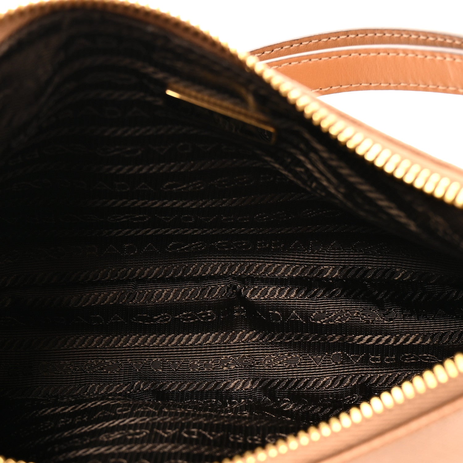 Prada Saffiano Lux Mini Re-Edition Shoulder Bag Caramel 5 of 10