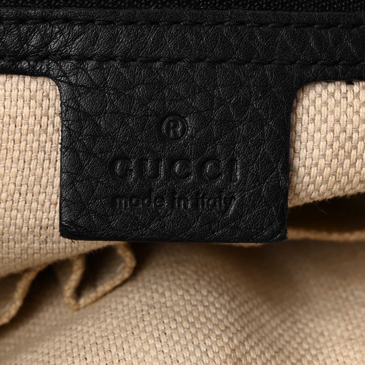 Gucci Pebbled Calfskin Medium Soho Chain Shoulder Bag Black 6 of 13